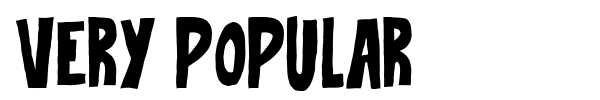 Very Popular font preview